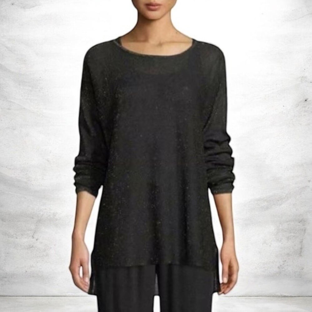 Eileen Fisher Organic Linen Tunic Top
